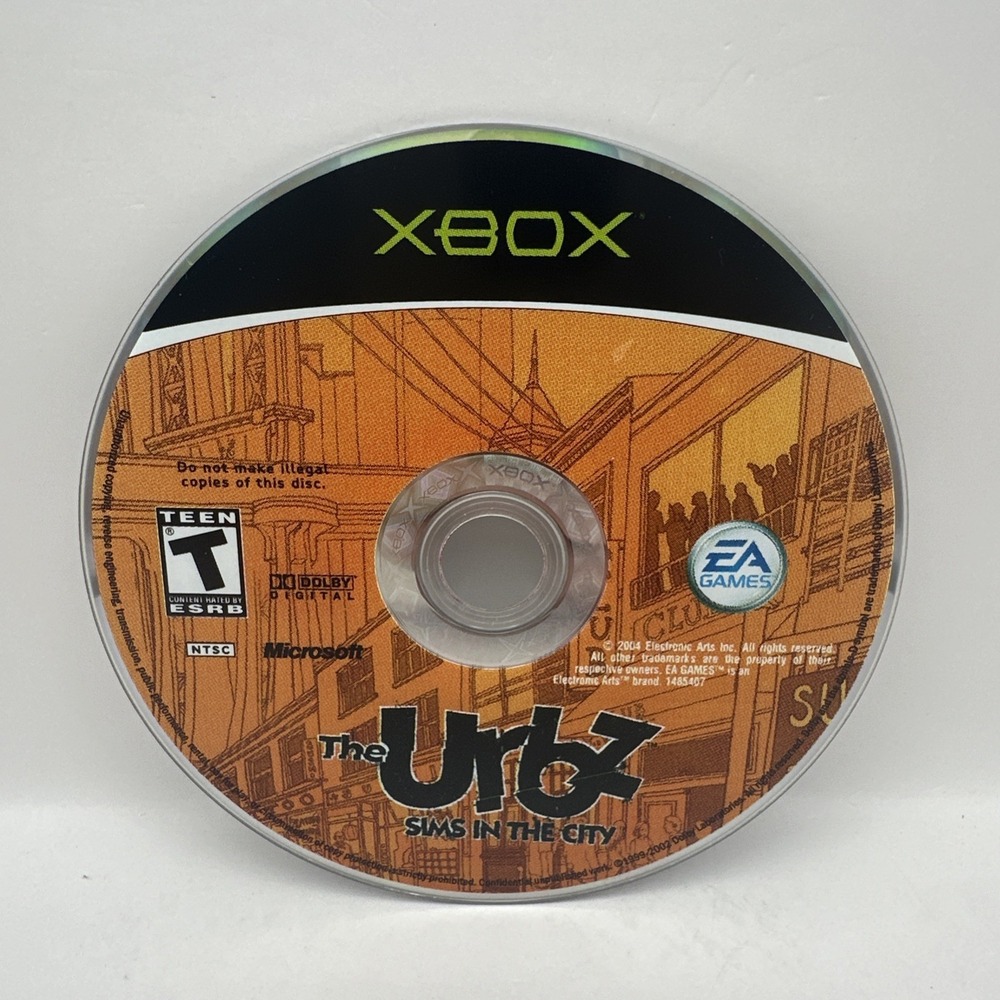 The Urbz Sims in the City Original XBOX Game Disc EA Games VGC